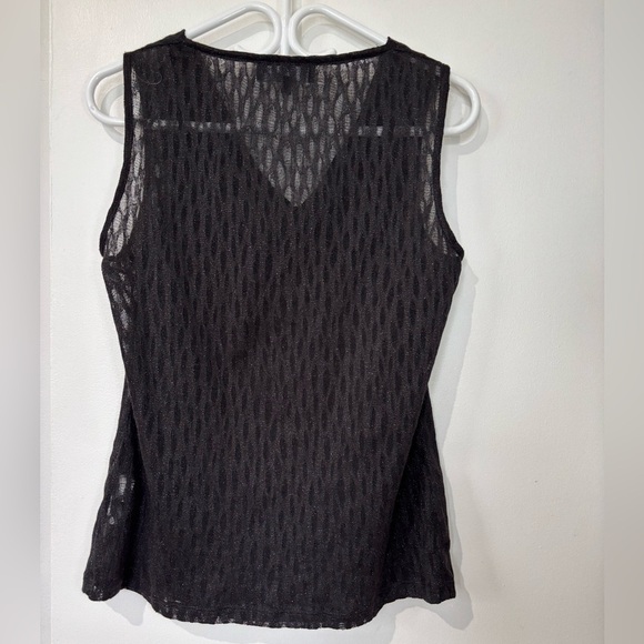 🎉4/30$🎉 Jones New York Black Sheer Cowl Neck Top - Size Large - Picture 5 of 5